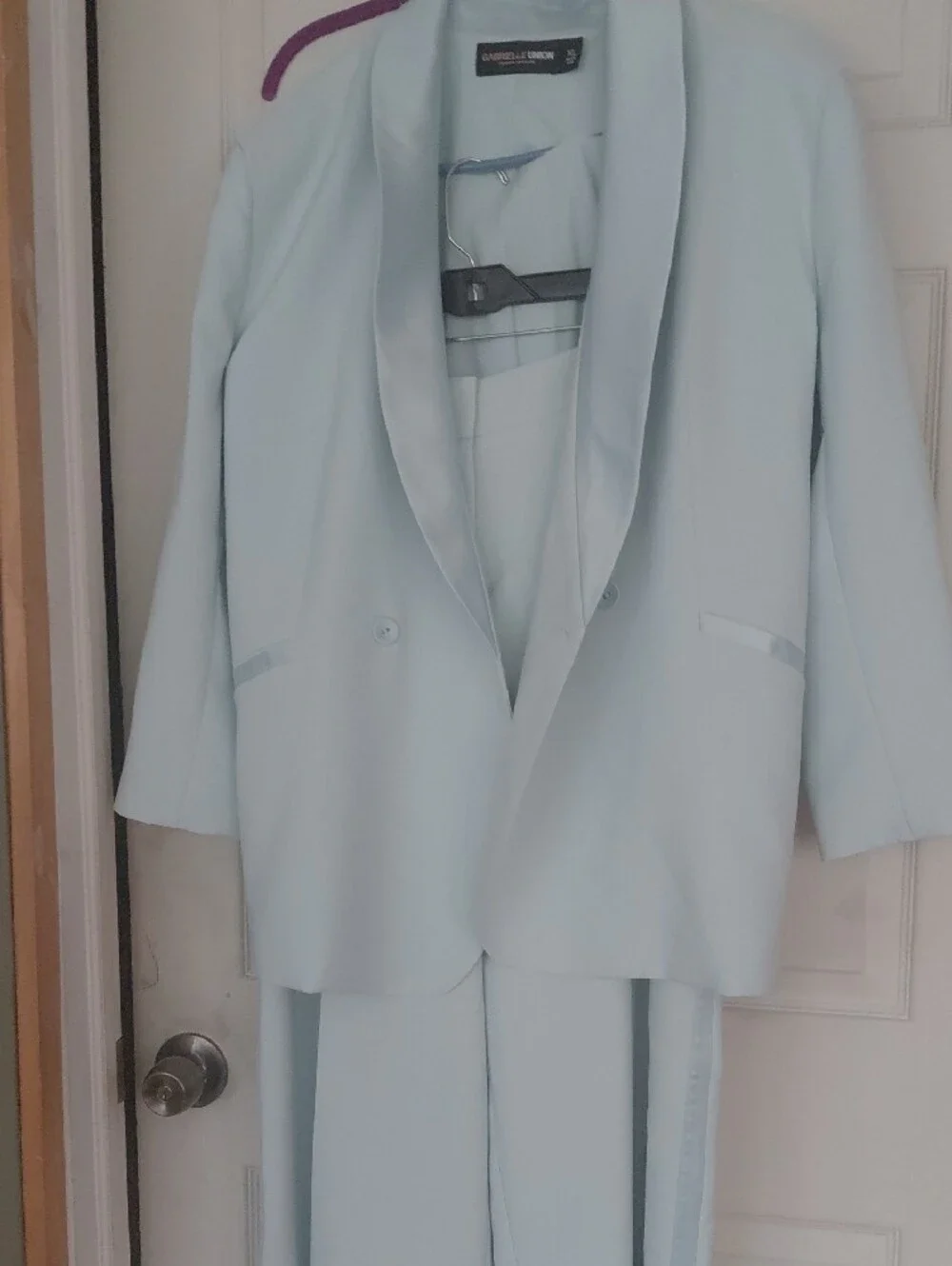 Gabrielle Union Light Green Women's Blazer & Trouser Suit 2 Piece Set XL NEW